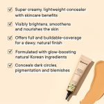 QUENCH BOTANICS Brightening Natural Cream Concealer With Rice Water & Aloe Vera | For All Skin Types Conceals Dark Circles & Brightens Under Eyes | Made In Korea (Medium), 10Ml - Image 4