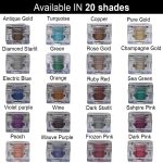 Loose, Highly Pigmented Holographic Glitter HD Eye Pigment - Long Lasting, Easy to Blend. Metallic Glitter Set of 6 - Light Shade - Image 7