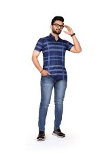 FABRIPPLE Men's Printed Half Sleeve Shirt for Casual Wear | Stylish Geometric Pattern Slim Fit for Men | Summer Trendy Short Sleeve Shirt - Image 4