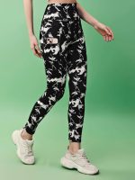 Women's Printed Gym Wear Tights|Combo Pant Mesh Insert Side Pockets Pant|Ideal for Active Wear Pant |Yoga & Workout Tights |The Ultimate Gym Pants for Women & Girls - Image 3