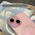 amazon basics Luxury Paper Thin Case Cover for iPhone 15 | Matte Finish | Compatible with magsafe | (Blue, iPhone 15) - Image 3