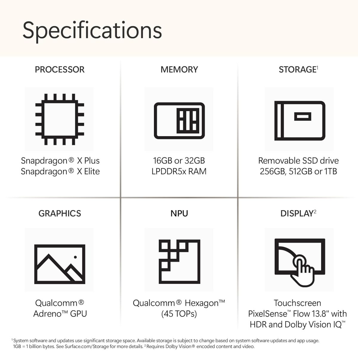 Microsoft New Surface Laptop (7th Edition) - Windows 11 Home Copilot + PC - 13.8” LCD PixelSense Touchscreen - Qualcomm Snapdragon X Plus (10 Core) - 16GB RAM - 256GB SSD - Platinum - ZGJ-00023 - Image 10