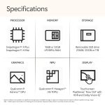 Microsoft New Surface Laptop (7th Edition) - Windows 11 Home Copilot + PC - 13.8” LCD PixelSense Touchscreen - Qualcomm Snapdragon X Plus (10 Core) - 16GB RAM - 256GB SSD - Platinum - ZGJ-00023 - Image 10