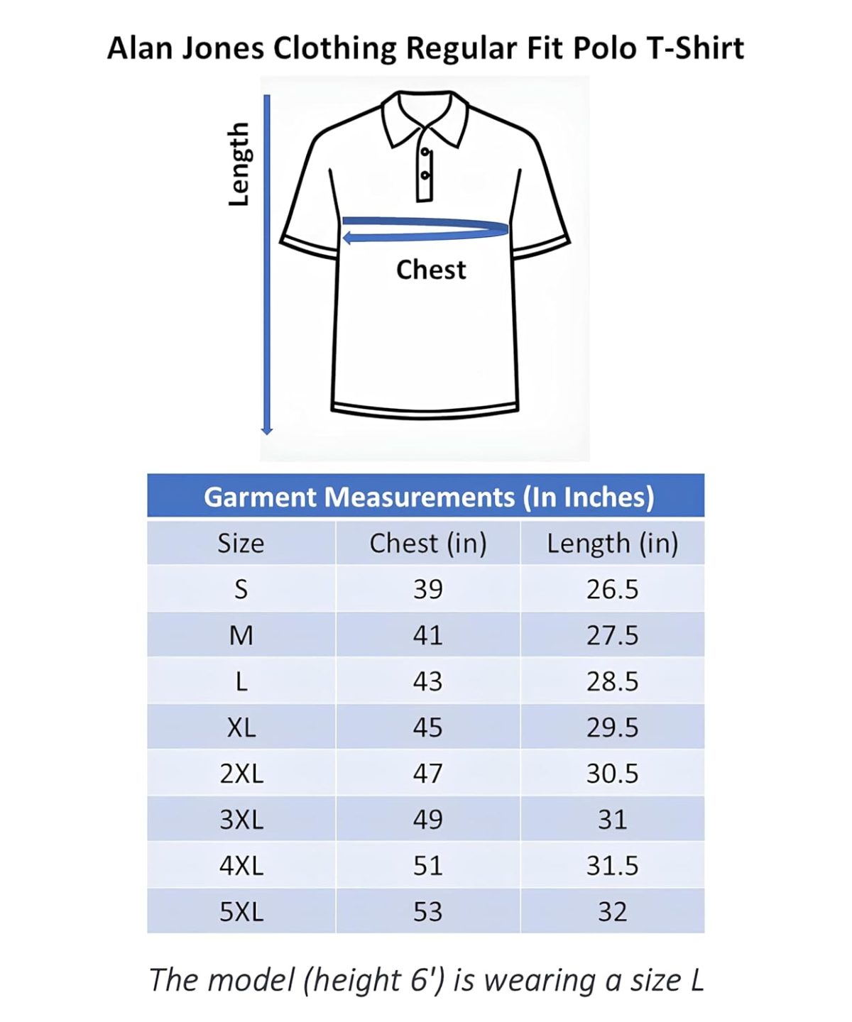 Alan Jones Clothing Men's Cotton Slim Fit Polo T-Shirt - Image 6