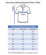 Alan Jones Clothing Men's Cotton Slim Fit Polo T-Shirt - Image 6