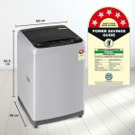 LG 8 Kg 5 Star Smart Inverter TurboDrum Fully Automatic Top Loading Washing Machine (T80SPSF1Z, Punch + 3, 2023 Model, Middle Free Silver) - Image 5