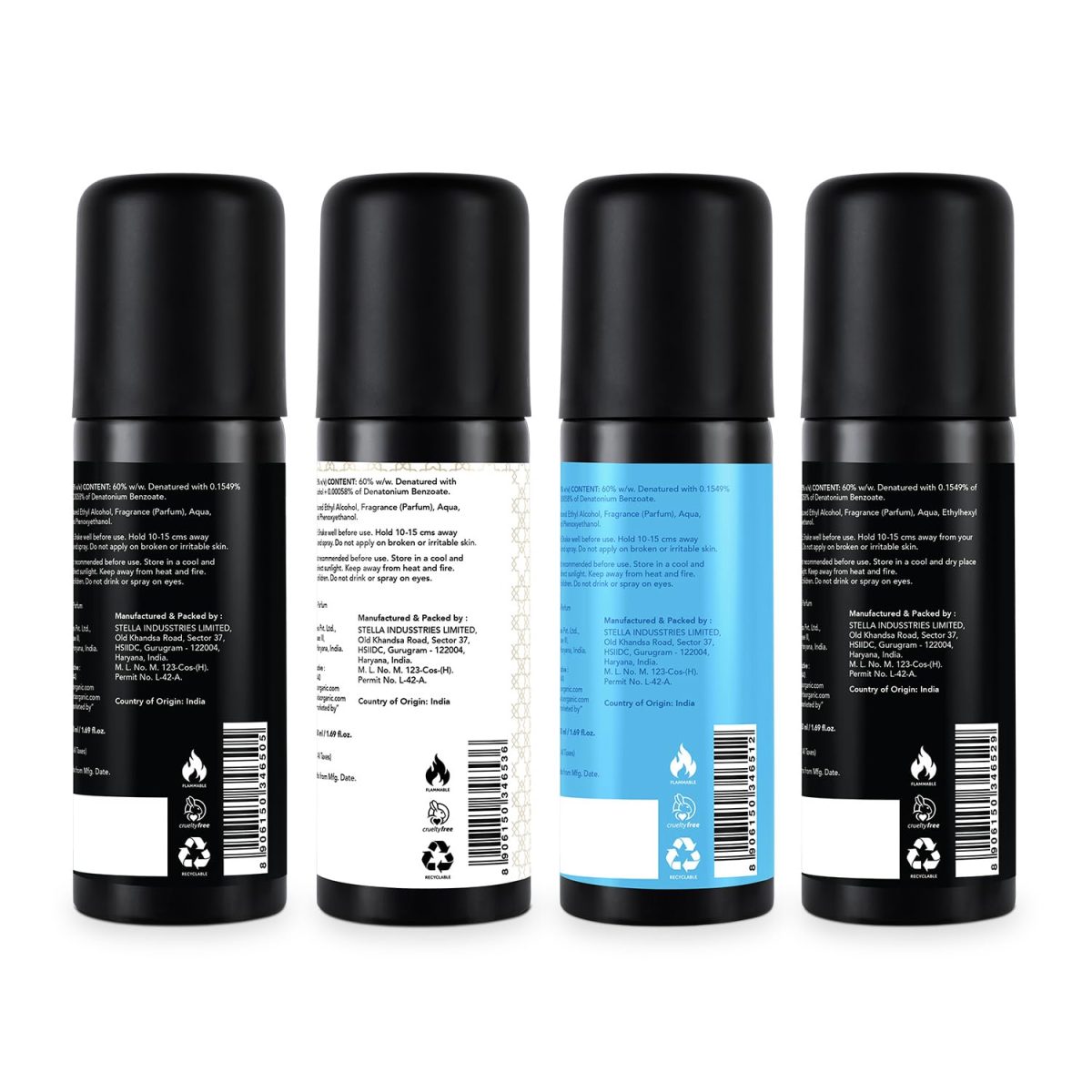 Bella Vita Luxury Unisex Body Perfume Gift Set | Deodorant for Men & Women | Pack of 4 x 50ml | No Gas Deo for Man and Woman | Long Lasting Fragrances with Lemon, Blackcurrant, Lavender & Bergamot - Image 7