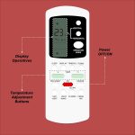Zieva Compatible For Lloyd Ac Remote Replacement For 1, 1.5, 2 Ton Split/Window Air Conditioner - Please Match The Original Remote (Ac 88),White - Image 6