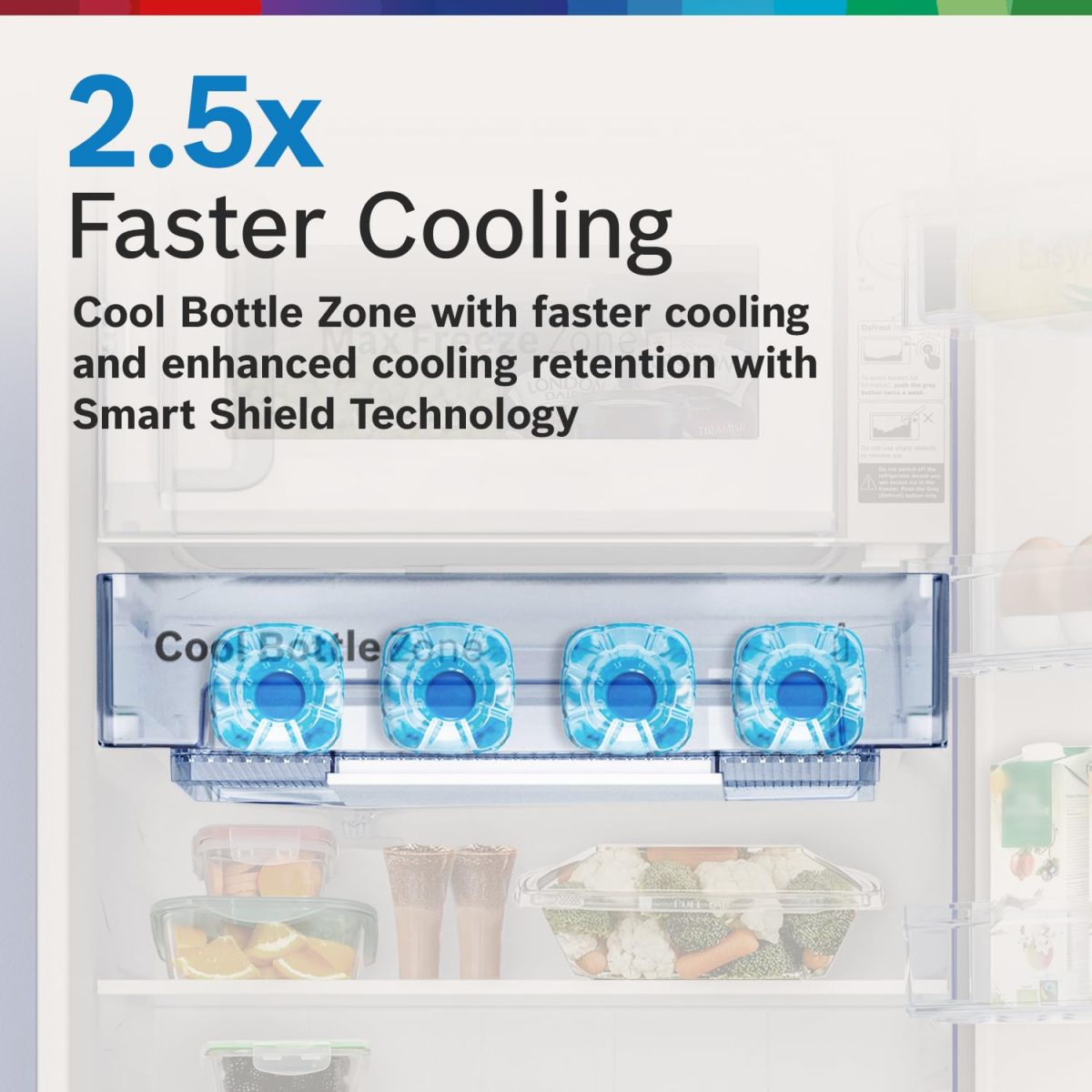 Bosch Single Door Refrigerator 226L Inverter Direct Cool (CST22W33PI,Feather Wine) - Image 3