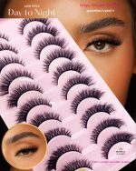 Bombay Vanity 3D Faux Mink Natural Eyelashes Pack of 10 False Eyelash, Eye Makeup Lash Posh 10 Pairs Lashes 10-16mm, pack of 10 Pair Artificial Eye Lashes (Day To Night Eye Lash) - Image 4