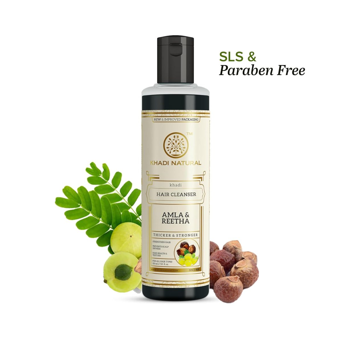 Khadi Natural Amla & Reetha Hair Conditioner | Hair Fall Rescue Formula | Nourishes Dry and Damaged Hair | Suitable for All Hair Types | 210ml - Image 3