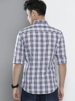 The Indian Garage Co Men's Cotton Slim Fit Checkered Full Sleeves Spread Collar Casual Shirt - Image 5