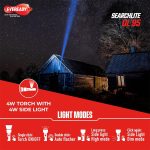 Eveready SEARCHLITE DL95, Kissan Torch, Rechargeable 4W Torch Cum 4W Emergency Sidelight, Type-C USB Fast Charging, Glow-in-The-Dark Strip, Overcharge & Deep Discharge Protection - Image 2