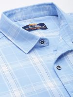 The Indian Garage Co Men's Cotton Regular Fit Checkered Full Sleeves Cutaway Collar Casual Shirt - Image 2