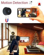 RNA WiFi Spy Camera Hidden for Home Outdoor High HD Focus Spy Magnet Mini Live Stream Night Vision IP Wireless 1080P Audio Video Hidden Indoor Nanny Camera for Home Offices Security Multicolor. - Image 8