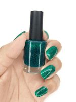 KALOBIO Glitter Nail Enamel Polish - Green Sparkle KSK02 - Image 3