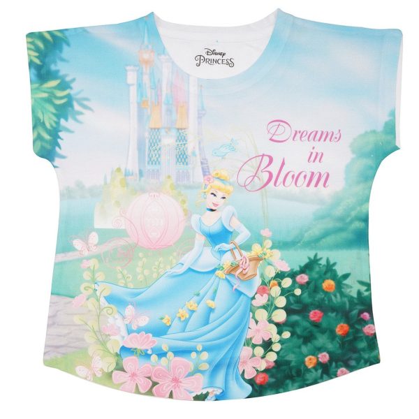 Disney Princess by Wear Your Mind Girl's Plain Regular fit Shirt (DPS0030_Multicolored3 4-5 Years)