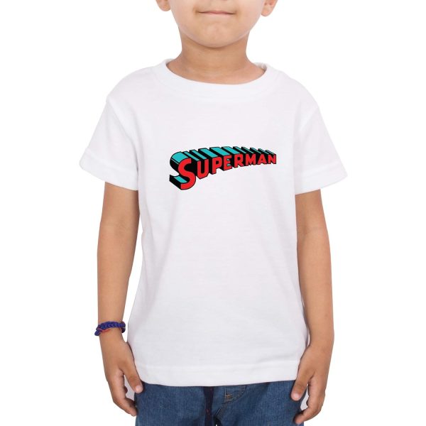FADE COLLECTION - Superman Colored Gift Cotton Kids Boys T-Shirts