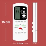 Zieva Compatible For Lloyd Ac Remote Replacement For 1, 1.5, 2 Ton Split/Window Air Conditioner - Please Match The Original Remote (Ac 88),White - Image 4