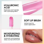 Korean Glossy Lip Gloss Oil with Shimmery Tinted Pink | Non-Sticky, Waterproof, Lipstick For Women | Crystal Jelly Transparent Clear lip oil Gloss - Image 5