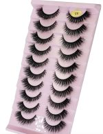 Bombay Vanity 3D Faux Mink Natural Eyelashes Pack of 10 False Eyelash, Eye Makeup Lash Posh 10 Pairs Lashes 10-16mm, pack of 10 Pair Artificial Eye Lashes (Day To Night Eye Lash) - Image 3