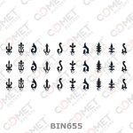 Comet Busters Different Designs Fancy Black Bindi (BIN655)(10mm) - Image 8