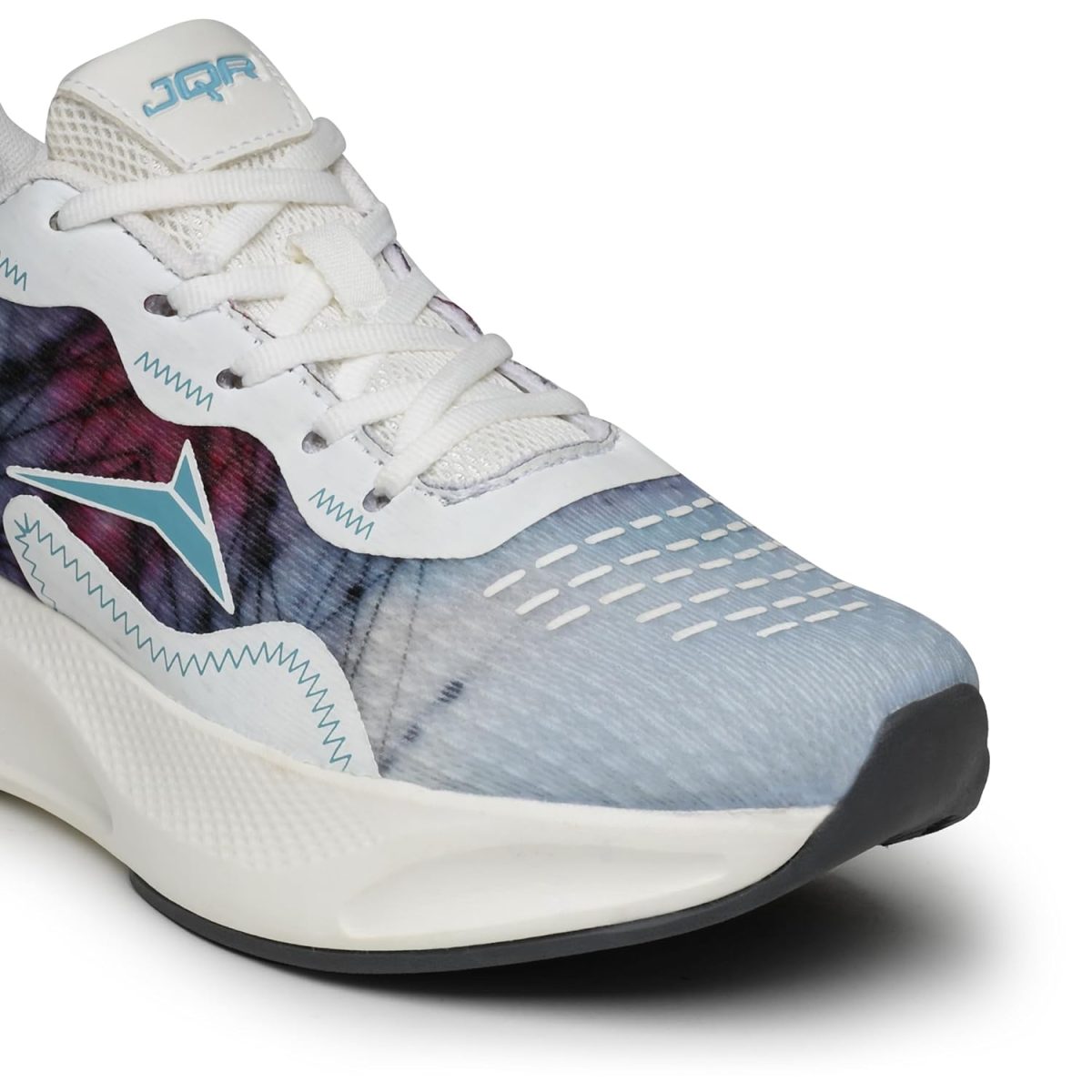 JQR Bella-N White Sports Shoe for Men | Breathable Mesh | Shock Absorption | Non-Slip | Lightweight & Comfortable | Stylish & Durable for Gym, Walking, Jogging & Casual Use for Everyday Wear - Image 5