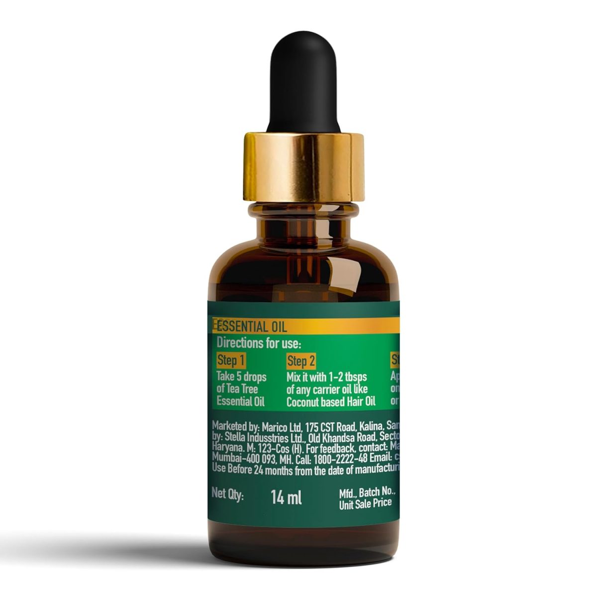 Parachute Advansed Tea Tree Essential Oil | 100% Pure| for Dandruff Control & Glowing Skin | Moisturises dry hair, Controls Dandruff, for Healthy & Clear looking Skin | 14ml - Image 9
