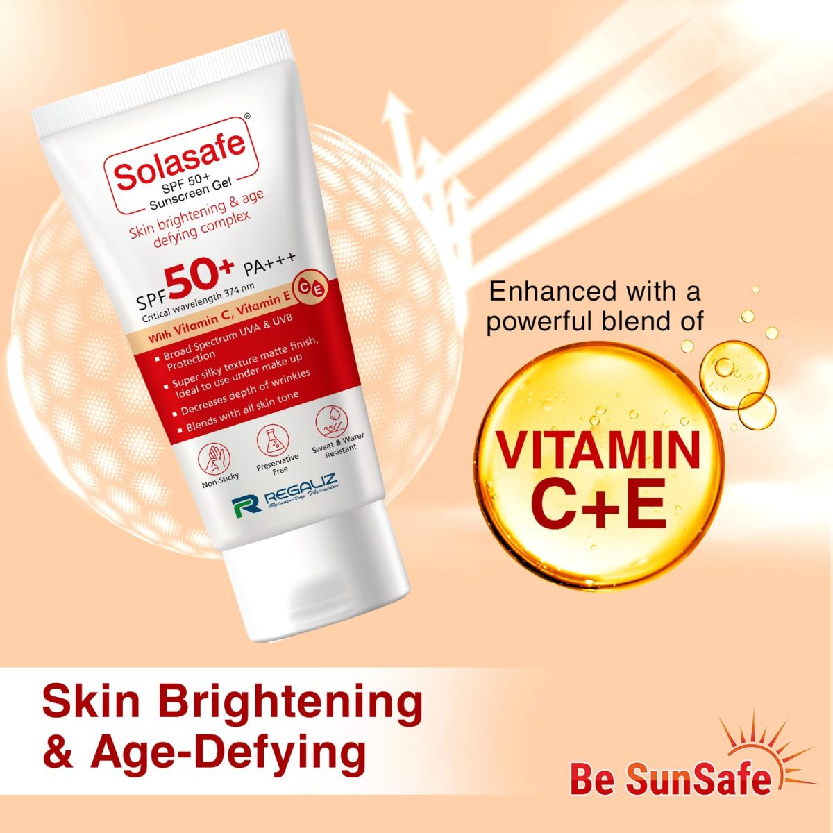 Regaliz Sunscreen SPF 50+ | Broad-Spectrum UVA & UVB Protection | Water-Resistant, Lightweight, and Non-Greasy Formula | Anti-Aging and Blue Light Protection | Suitable for All Skin Types - Image 3