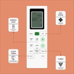 ZIEVA Compatible with Bluestar AC Remote Replacement for 1, 1.5, 2 ton Split/Window Air Conditioner - Please Match The Original Remote (AC 226 A) - Image 2