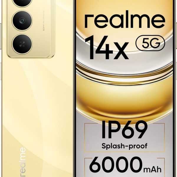 realme 14x 5G (Golden Glow, 6GB RAM, 128GB Storage)
