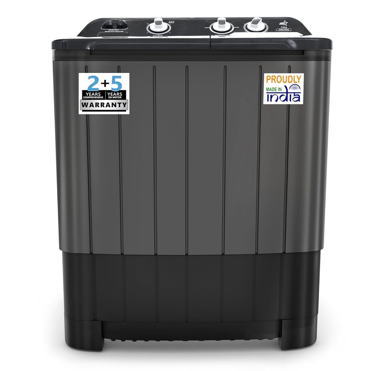 OG Star 7.5 kg Semi-Automatic Top Load Washing Machine (OSA7500/Black & Grey/2025) - Image 12