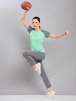 TECHNOSPORT Quickdry Womens Slimfit Roundneck Halfsleeve T-Shirt Odourfree Breathable UV Protection (WTW114_123P) - Image 7