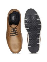 Bata Mens Kevin Laceup Sneakers, Tan, - Image 4