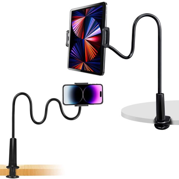 Xtore® Universal Mobile Phone Holder & Tablet Tabletop Holder with 360° Rotation (Black, Pack of 1)