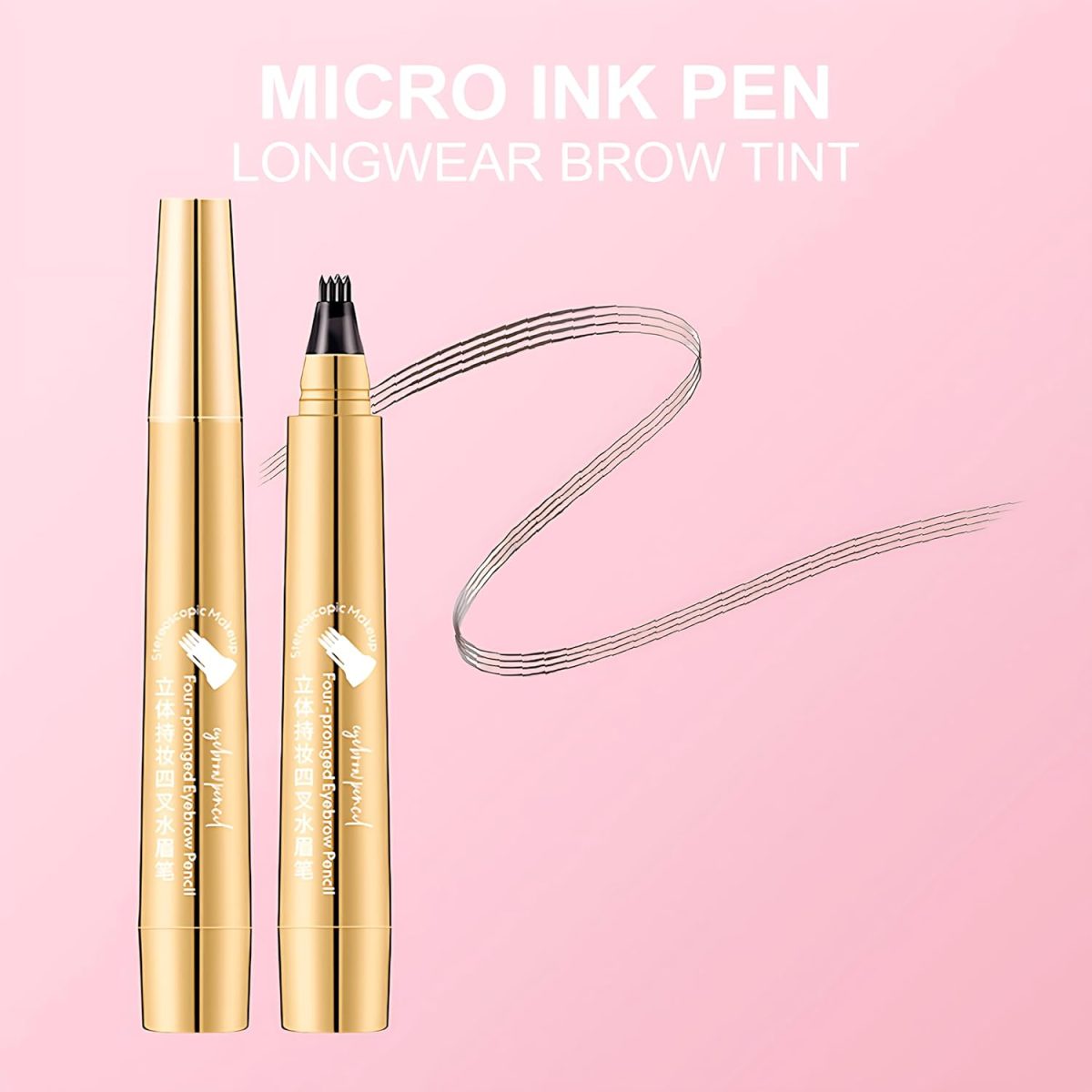 HOYECL Waterproof Eyebrow Pencil-Black,Long Lasting Brow Pencil Eyebrow Pen With 4 Tip, Hair-Like Effect Precise Brow Pen for Eyebrow Make Up,Easy to Use and Remove - Image 7