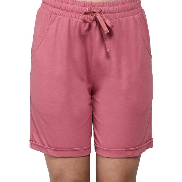 Jockey AW23 Women's Super Combed Cotton Rich Regular Fit Shorts with Side Pockets