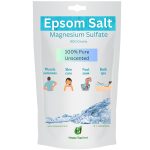 Happy Squirrel Epsom Salt for Foot | 100% Pure Epsom Salt for Bath | Unscented Magnesium Sulphate | Genuine alternate of Magnesium Oil for Feet and Pain Relief (900 Grams)