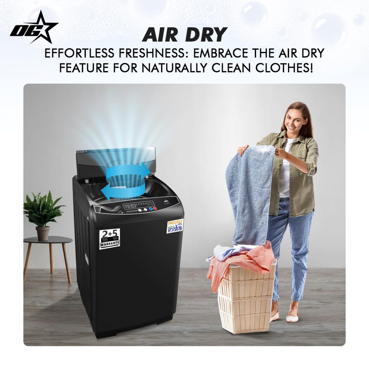 OG Star 10.5 kg Fully Automatic Top Load Washing Machine (GFT1050/Grey/2025) - Image 10