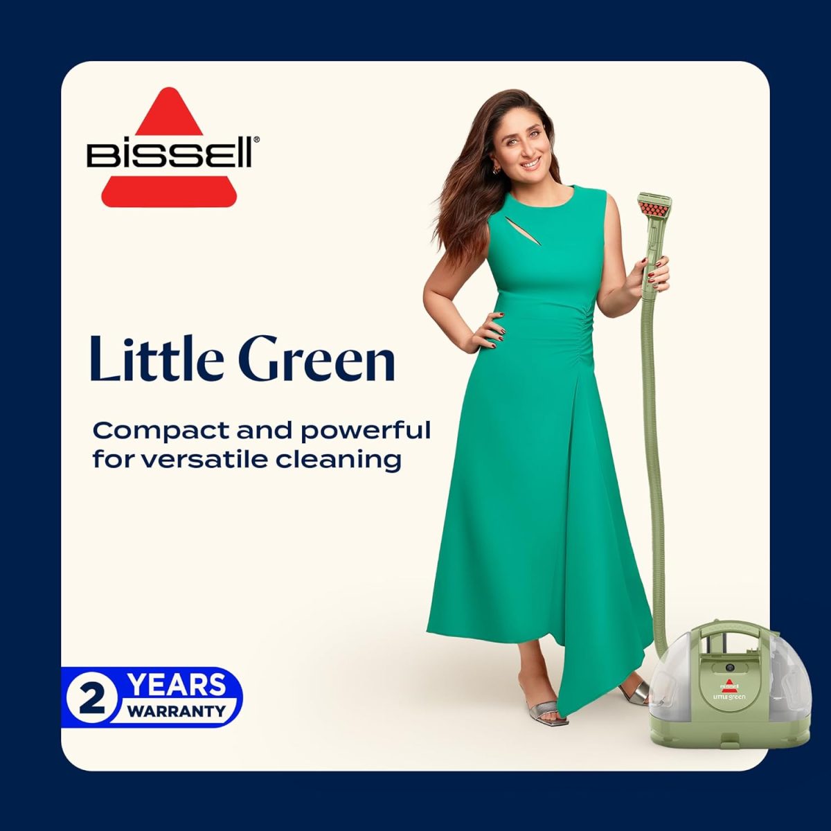 Bissell Little Green Multi-Purpose Portable Carpet and Upholstery Cleaner Little Green, Carpet Cleaner, Portable Spot Cleaner & Stain Remover for Carpets, Stairs & Car, Sofa Cleaner - Image 2