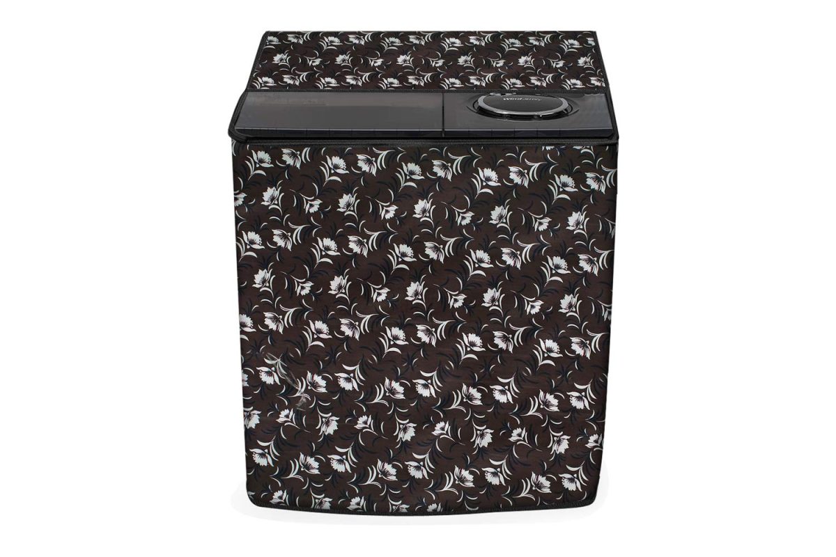 Stylista Washing Machine Cover Compatible for Whirlpool 10.5 kg semi Automatic ACE 10.5 XL Floral Printed Pattern