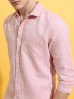 Highlander Men's Striped Slim Fit Shirt - Image 6