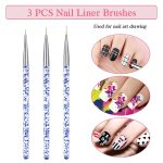 NAILWIND 5 PCS Dotting Pen Tool Dot Paint Manicure kit with 3 PCS Nail Painting Brushes, Professional Nail Art Brushes- Nail Art Brush Pen,Nail Art Design Tools. - Image 4