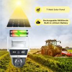 Trueview 3+3Mp 4G Mini Pt Solar Powered Linkage Security Camera, 1296p Advanced CCTV Surveillance Solution, Outdoor Camera, Water Proof, 2 Way Talk - Image 3