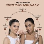 Glam21 Velvet Touch Oil Control Silk Foundation|Waterproof, High Coverage, Velvet Matte Finish,Ultimate Full coverage, Lightweight and Breathable,SPF 35 Long Lasting|Almond-50gm - Image 4