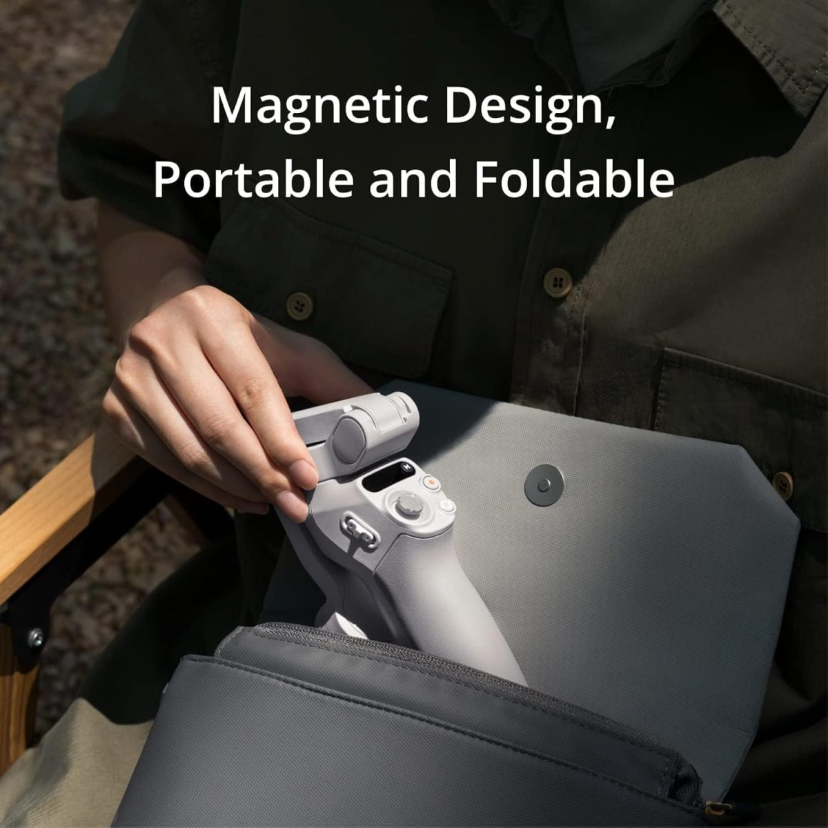 DJI OSMO Mobile SE Intelligent Gimbal 3-Axis Phone Gimbal Portable and Foldable for Android & iPhone with ShotGuides Smartphone Gimbal with ActiveTrack 5.0 Vlogging Stabilizer YouTube Video, Grey - Image 2