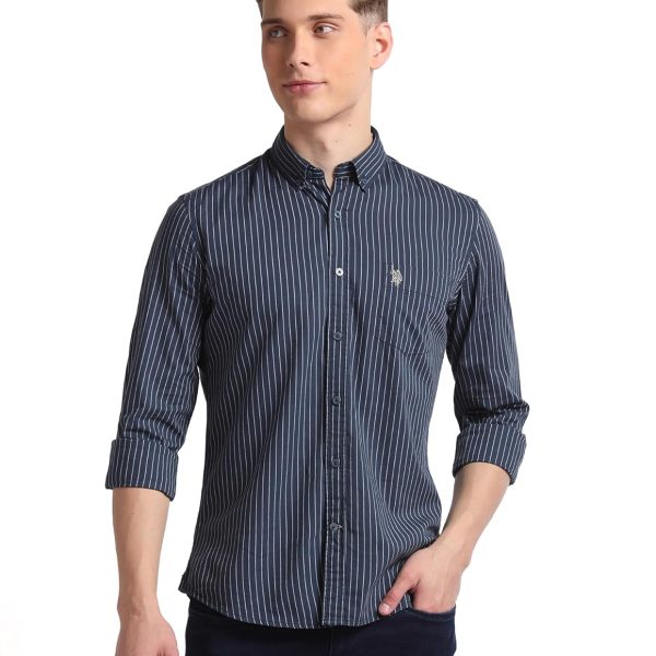 U.S. POLO ASSN. Men's Cotton Slim Fit Shirt