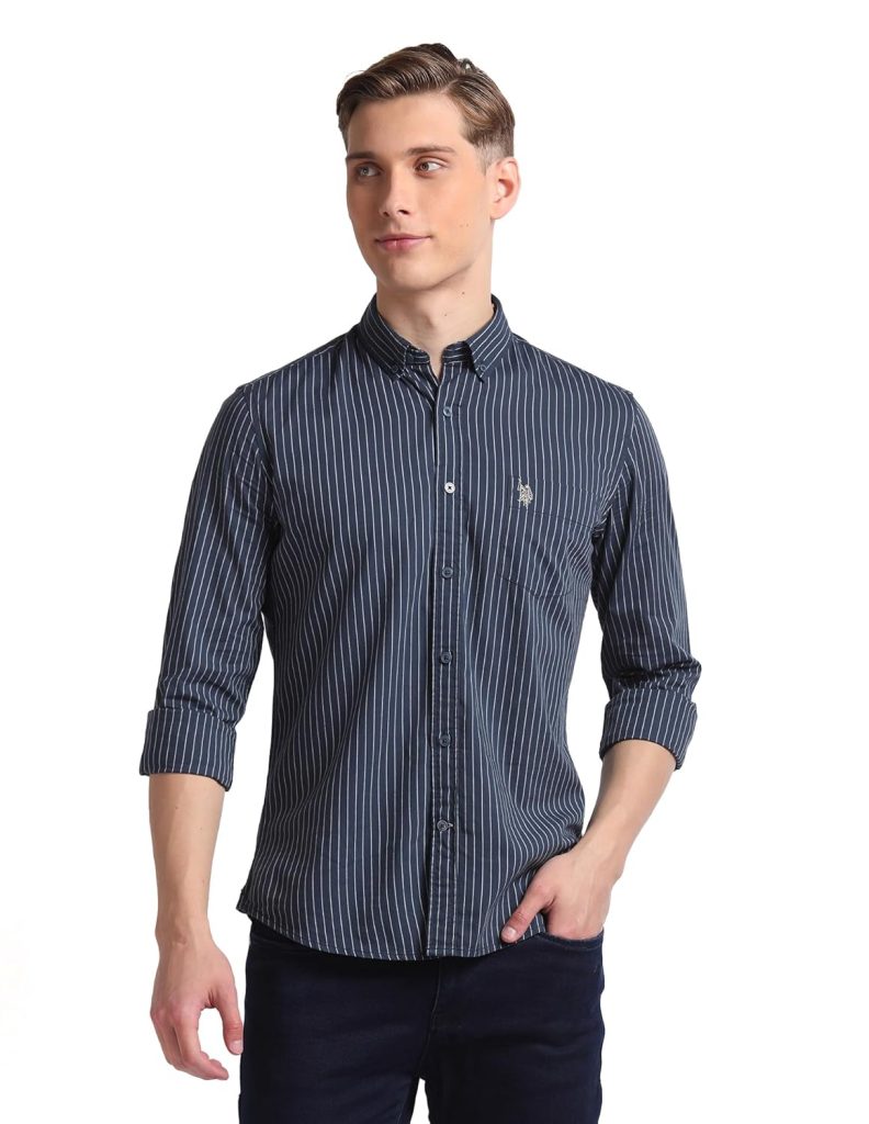 U.S. POLO ASSN. Men's Cotton Slim Fit Shirt