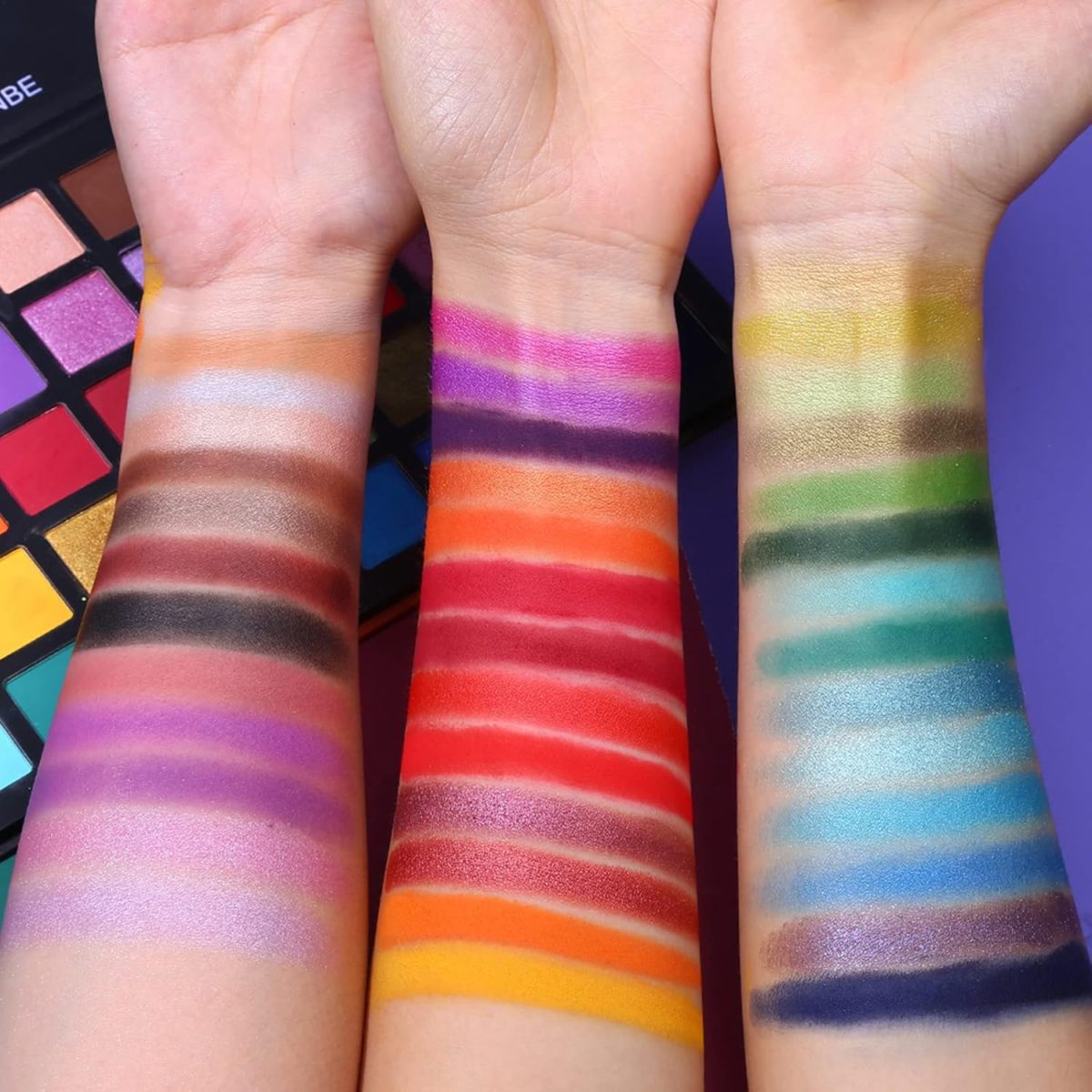 UCANBE Cosluxe Ucanbe Spotlight Eyeshadow Palette, Professional 40 Color Eye Shadow Matte Shimmer Makeup Pallet Highly Pigmented Colorful Powder Long Lasting Waterproof Eyeshadow Palette - Multicolor - Image 4