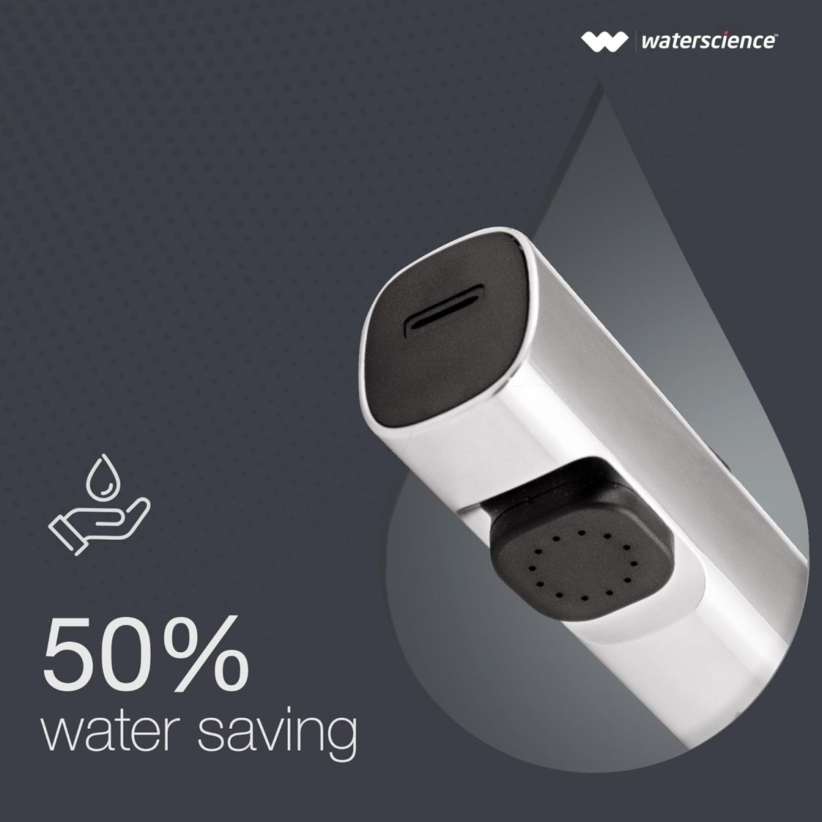 WaterScience Water Saving Health Faucet for Toilet | Jet Spray | 2 Flow Modes | Chrome Finish | Without Hose - PURO-HFE-224 - Image 3